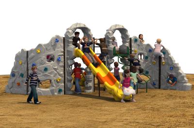 China Preschool Kids Climbing Mountain With Climbing Holds Rounded Edge for sale