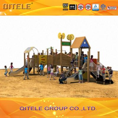 China Wood Children Play Area Equipment , Kids Play Park Equipment for sale