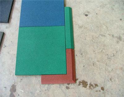 China Anti Slip Playground Rubber Mats Coated PVC Rubber Safety Green for sale