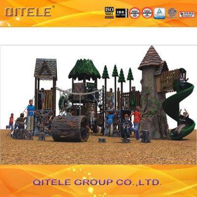 China Natural Children Play Area Equipment , Resin Materail With Galvanized Steel Parts for sale