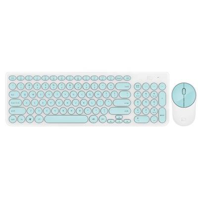 China Keyboard and Mouse Set 2.4g Mini Usb Wireless Status Power Multimedia Waterproof New Products 6630 Keys Desktop Original Human Pink for sale