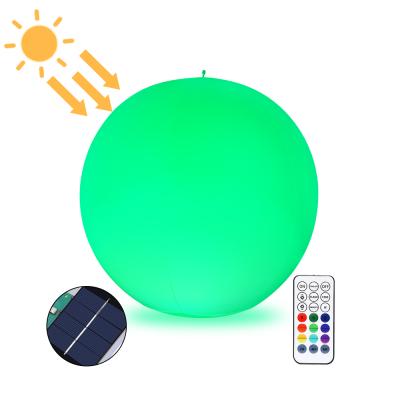 China Garden Factory Wholesale 3 Modes LED Swimming Pool Flashing Remote Control Solar Floating Lights For Pond Fountain Garden for sale