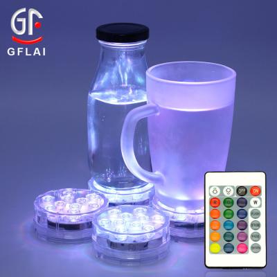 China Remote Control Party Supplies Water Fountain Qoolife Light Submersible Led Remote Control Led Lights Tea Light Candle for sale