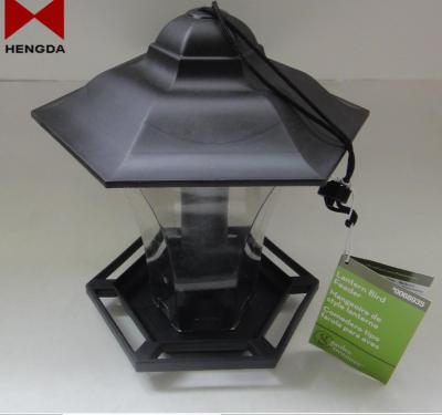 China LARGE WILD BIRD FEEDERS automatic, WITH ROOF, RANCH HOPPER black for sale