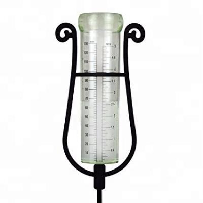 China garden plastic glass rain gauge for sale