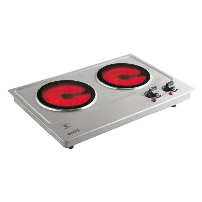 China Widely used new electric cooktops double burner ceramic stove for sale