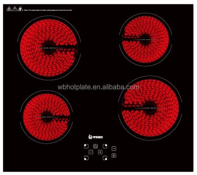 China HobJQD-044 Chinese Household 4 Burner Infrared Cooker for sale