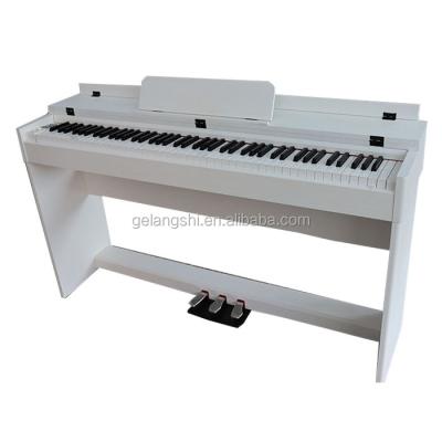 China White PVC Case Digital Electronic Keyboard 88 Weighted Digital Piano for sale