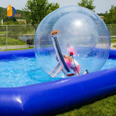 China Inflatable Toy YUQI 2M Walk On Water Inflatable Roll Ball Zorb Bubble Soccer Ball Tizip Walking Zipper for sale