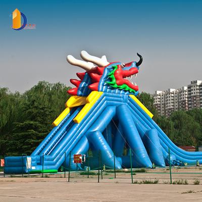 China Large Clearance Waterproof And Fire Retardant Inflatable Water Slide With Cable Inflatable Double Slides Exciting Games For Adults for sale