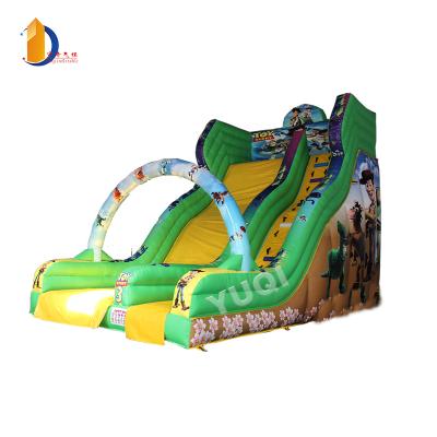 China Toy Story Theme Kids Inflatable Jumping Slide Supplier Waterproof and Fireproof Professional Large Inflatable Slides for sale