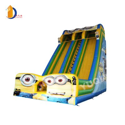 China 10meter size waterproof and flame retardant inflatable slides, big adult toys inflatable kids slides from yuqi for sale