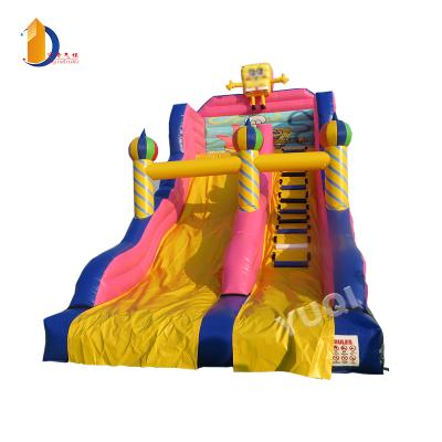 China Cartoon inflatable slide hot sale amusement park big slide, inflatable slides for sale for sale