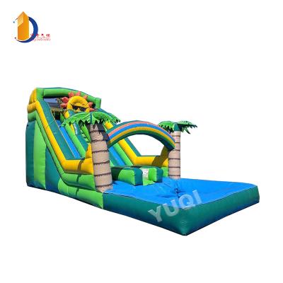 China Amusement Park Commercial Inflatable Water Slide For Adult Large Inflatable Pool Slide for sale