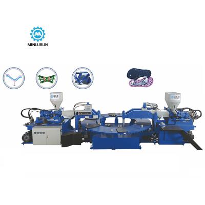 中国 China Shoe Making Machine Manufacturer Three Single Double Colors PVC Upper Injection Moling Machine 販売のため