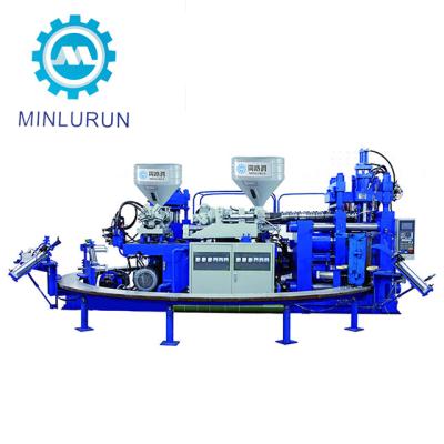 China GumBoots 2 Color PVC Rain Boot Injection Moulding Making Machine for sale