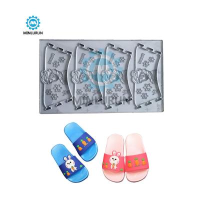 China Molde Aluminium Sandal Mold For Pvc Silicon Upper Slipper Shoe Mould Kids Design for sale