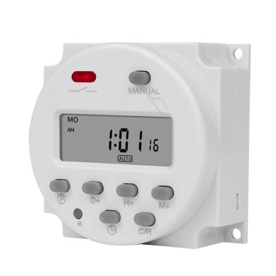 China 7 Days 24 Hours Programmable Time Switch Digital Frontier Time Switch 12v/24v With Daily Programmable Digital 24 Hours Timer for sale