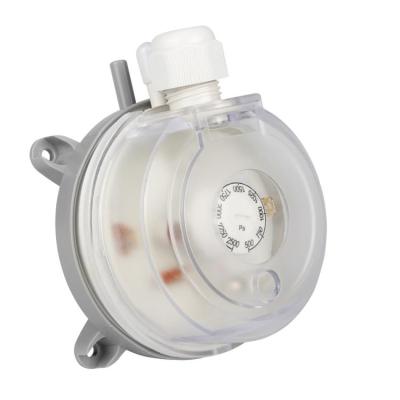 China Silicon Differential Pressure Switch Air Pressure Gauge Gas Flow Fire Ventilation for sale