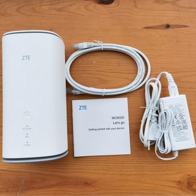 China Open Home ZTE MC8020 5G WIFI Router 5g WiFi 3.8Gb Wireless High Quality Indoor CPE n1/2/3/5/7/8/12/20/28/66/71 for sale