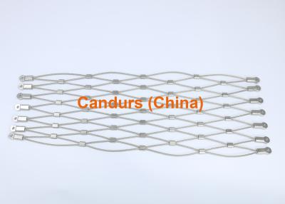 China Candurs 316 Flexible Stainless Steel Ferruled Rope Wire Mesh for sale