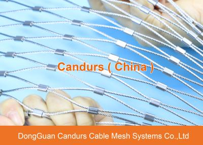 China Flexible Stainless Steel Rope Ferruled Mesh Used For Bridge Safety for sale