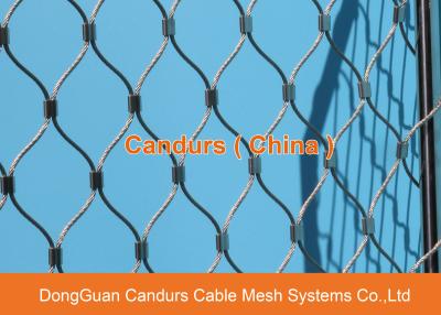 China Zoo Mesh Flexible Stainless Steel Wire Rope Mesh For Animals-Candurs for sale