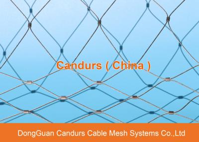 China AISI 316 Flexible Stainless Steel Rope Cable Wire Mesh For Aviary for sale