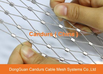 China Flexible Stainless Steel Wire Rope Ferruled Mesh Net For Tiger Mesh for sale