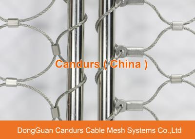 China Flexible Stainless Steel Wire Rope Balcony Guarding/Fencing Mesh for sale