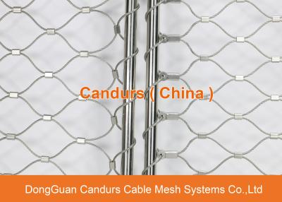 China AISI 316 Stainless Steel Wire Rope Flexible Net For Tennis Court Fence for sale