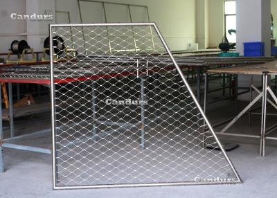 China Flexible Stainless Steel Cable Mesh Panels For Balustrade Railing for sale