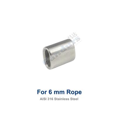 China 316 Stainless Steel Wire Cable Crimp Ferrule For Wire Rope Sling for sale