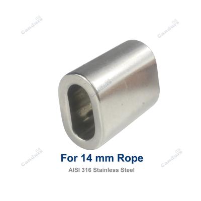 China Seamless Stainless Steel Wire Rope Ferrules Crimping For Wire Rope Sling for sale