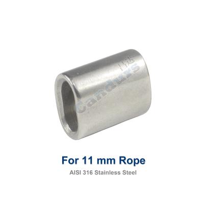 China 1 mm -18 mm Flat Oval Stainless Steel Rope Crimping Sleeve For Wire Rope Sling for sale