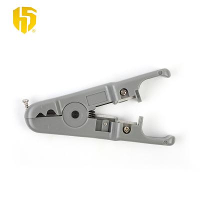 China HS-S501A Cutting Networking Cable Cutter Tools Stripper for RG59 RG6 Cable Clamp Stripper for sale