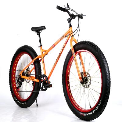 China wholesale price 26 inch frame/fat tire mountain 26*4.0 fat tire bicycle bicycle steel colorful cheap suspension 26x4.0/fat tire for sale