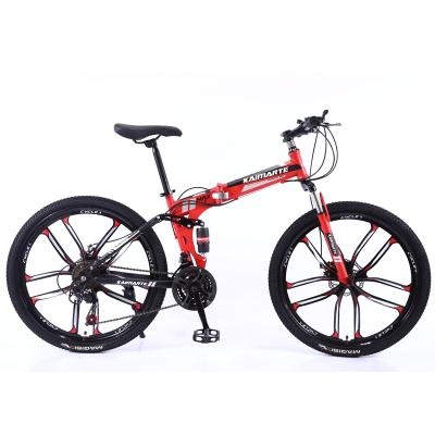 China Magnesium Alloy Factory 26 Inch 21/24/27 Inch Gear Folding Mountain Bike /bycycles Chinese Foldable Mountain Bike /bycycles sepeda gunung lipat for sale