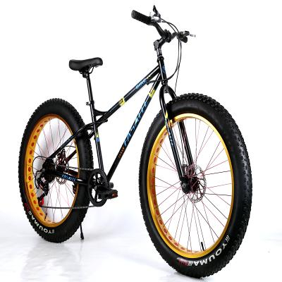 China wholesale price steel cheap fat tire cruiser bike china/full suspension fat tire mountain bike/fat tire snow bike mountain 26*4.0 tire for sale