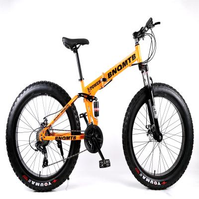 China Wholesale Good Price Steel Fat Tire Cruiser Bike Mountain 26*4.0 Tire/Folding Bicycle Bike/Full Suspension Fat Tire Mountain Bike for sale