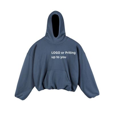 China Other Custom Short Wide Profile  Hoodie Unisex Kanye Oversize Street Hipster Instagram Heavyweight Cotton Hoodie for sale