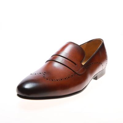 China 2021 Stylish Casual Genuine Leather Shoes Anti-slippery New Oxford High Quality Leather Stylish Shoes For Men for sale