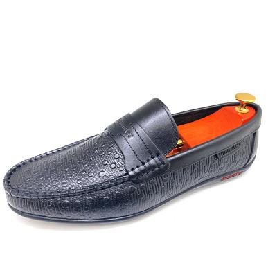 China Fashion Trend Men's Loafer Boats Men's Loafers Genuine Leather Shoes Soft Waist Training Big Size Shoes for sale