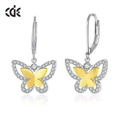 China New Arrival TRENDY Fashion Aesthetic Butterfly Shape Dangle Earring Women for sale