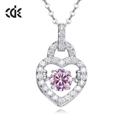 China Wholesale Romantic Women's Collana Jewelry Crystal Necklace Heart for sale