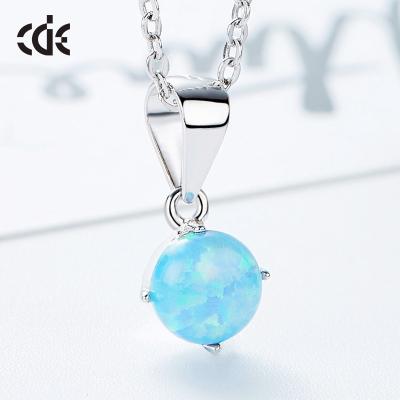 China CLASSIC Female Opal Symbol Glitter Necklace Fashion Jewelry Women for sale