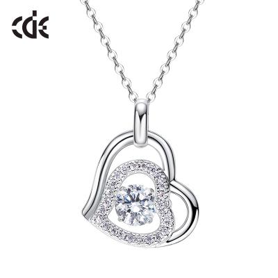 China CLASSIC hot sale fashion women's 925 silver jewelry heart necklace for sale