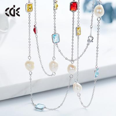 China Wholesale Bohemian Latest Design Pearl Necklace Long Chain CLASSIC for sale