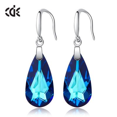 China CLASSIC Earrings Crystal Teardrop Earrings For Women custom made summer blue 925 for sale