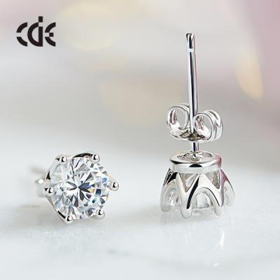 China CDE CLASSIC Jewelry Simple Design Cheap Wholesale Stone Stud Earrings for sale